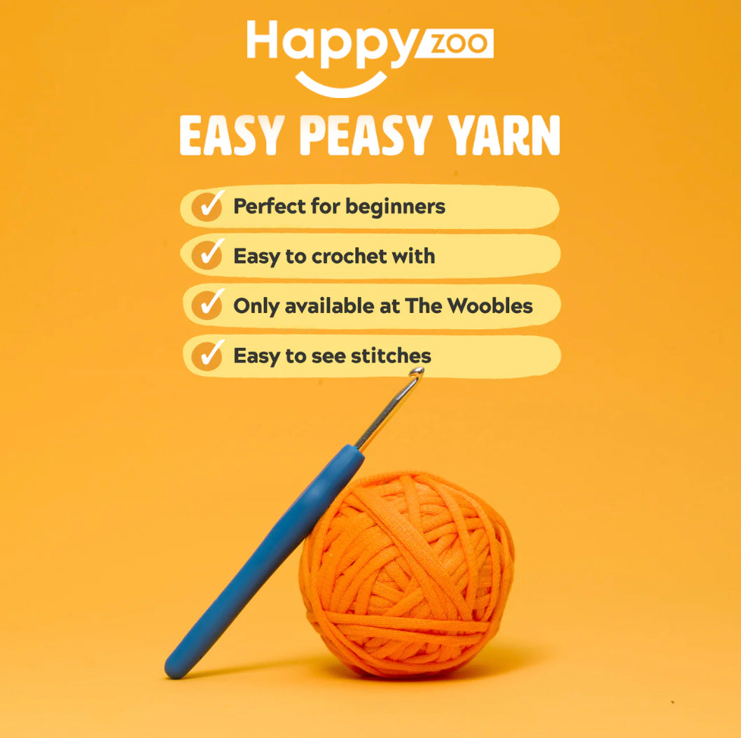 Poppy the Pig - Happy Zoo Beginners Crochet Kit - Perfect Gift with Step-by-Step Video Tutorial