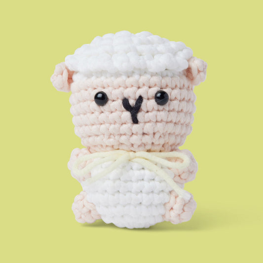 Charlotte the Sheep - Happy Zoo Beginners Crochet Kit - Perfect Gift with Step-by-Step Video Tutorial